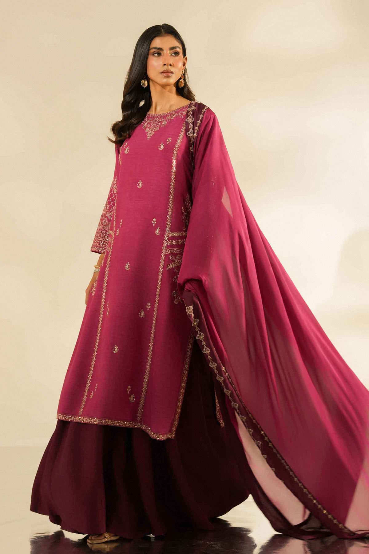 3 Piece - Embroidered Suit - ST3PE-LUXE26WV2-33