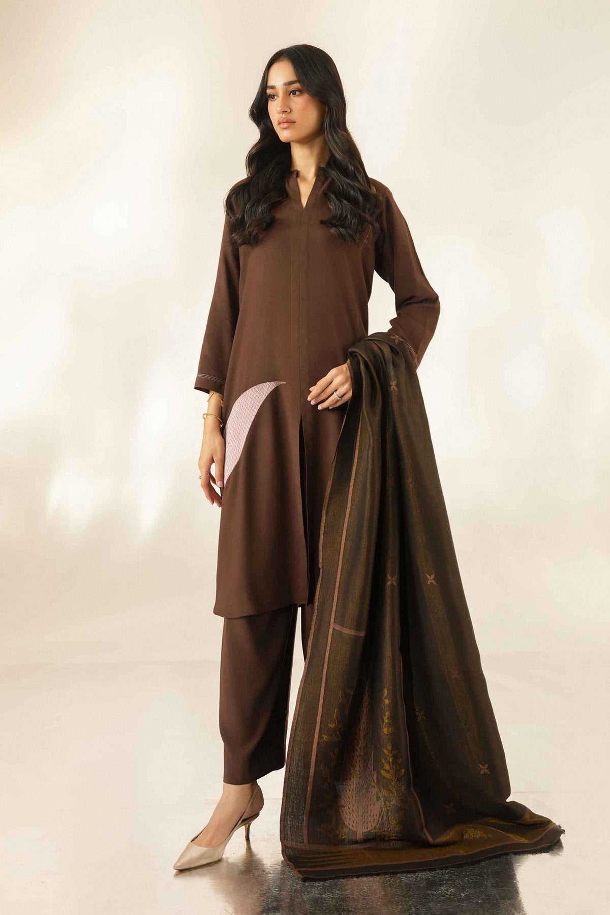 3 Piece - Embroidered Suit - ST3PE-LUXE26WV3-90