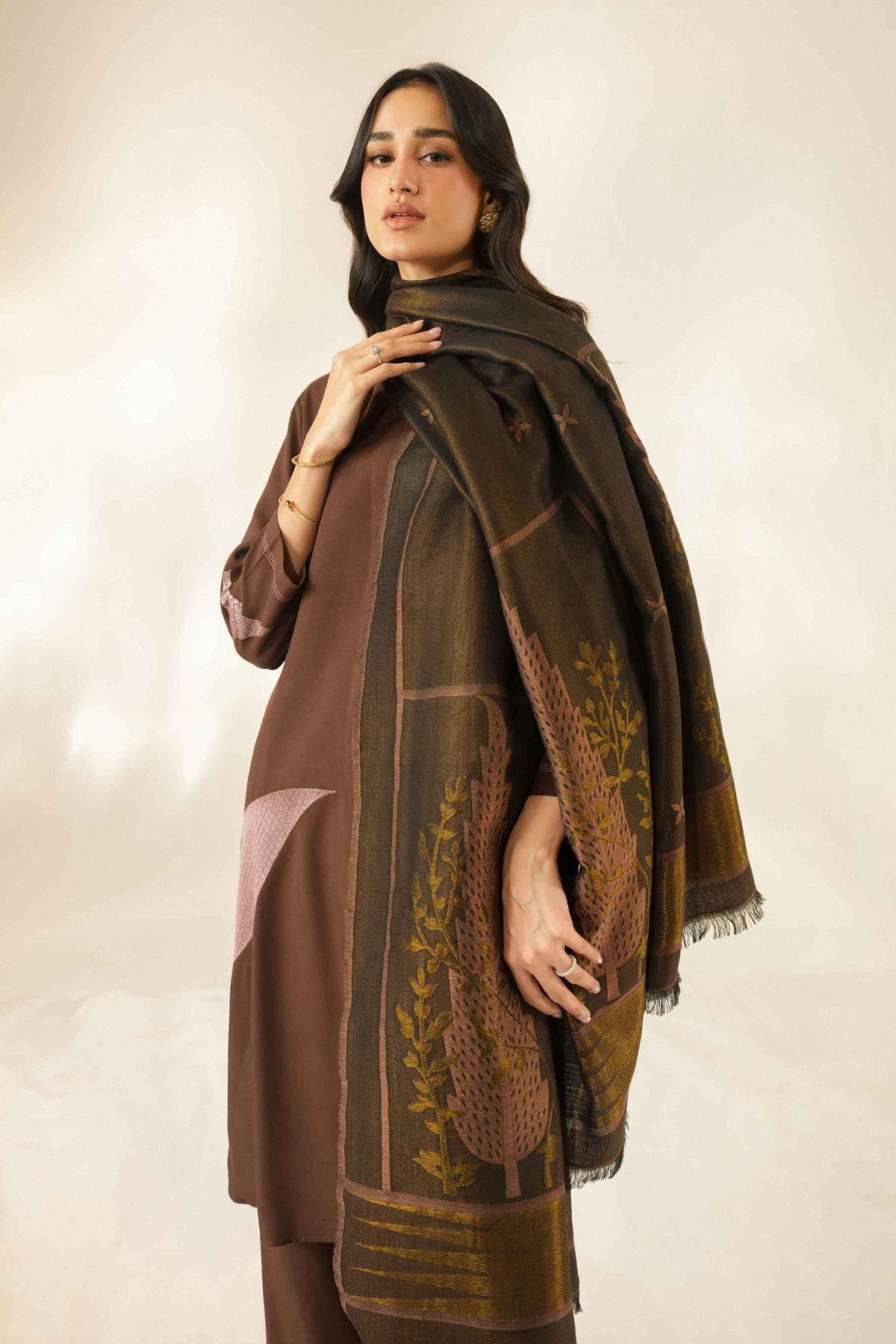 3 Piece - Embroidered Suit - ST3PE-LUXE26WV3-90