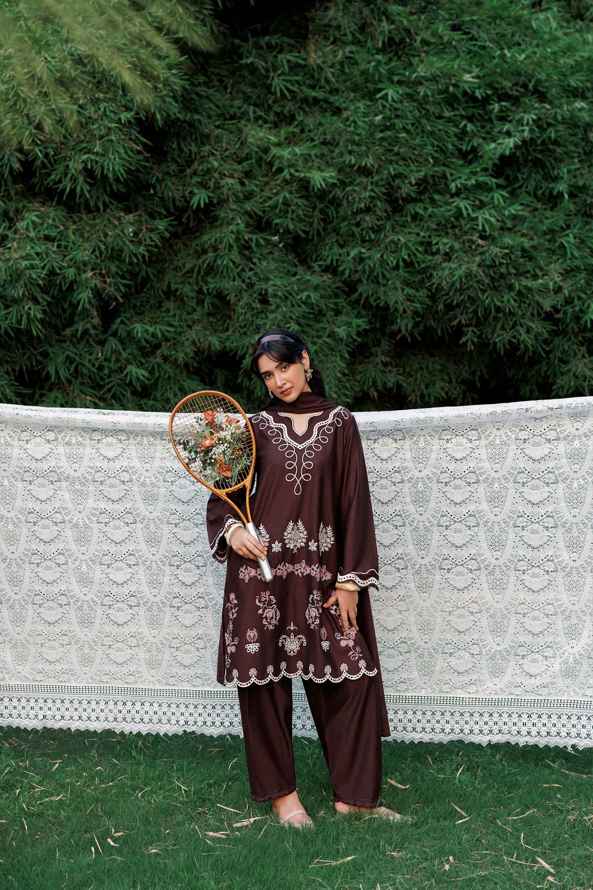 3 Piece - Embroidered Suit - ST3PE-PRET26WV1-22
