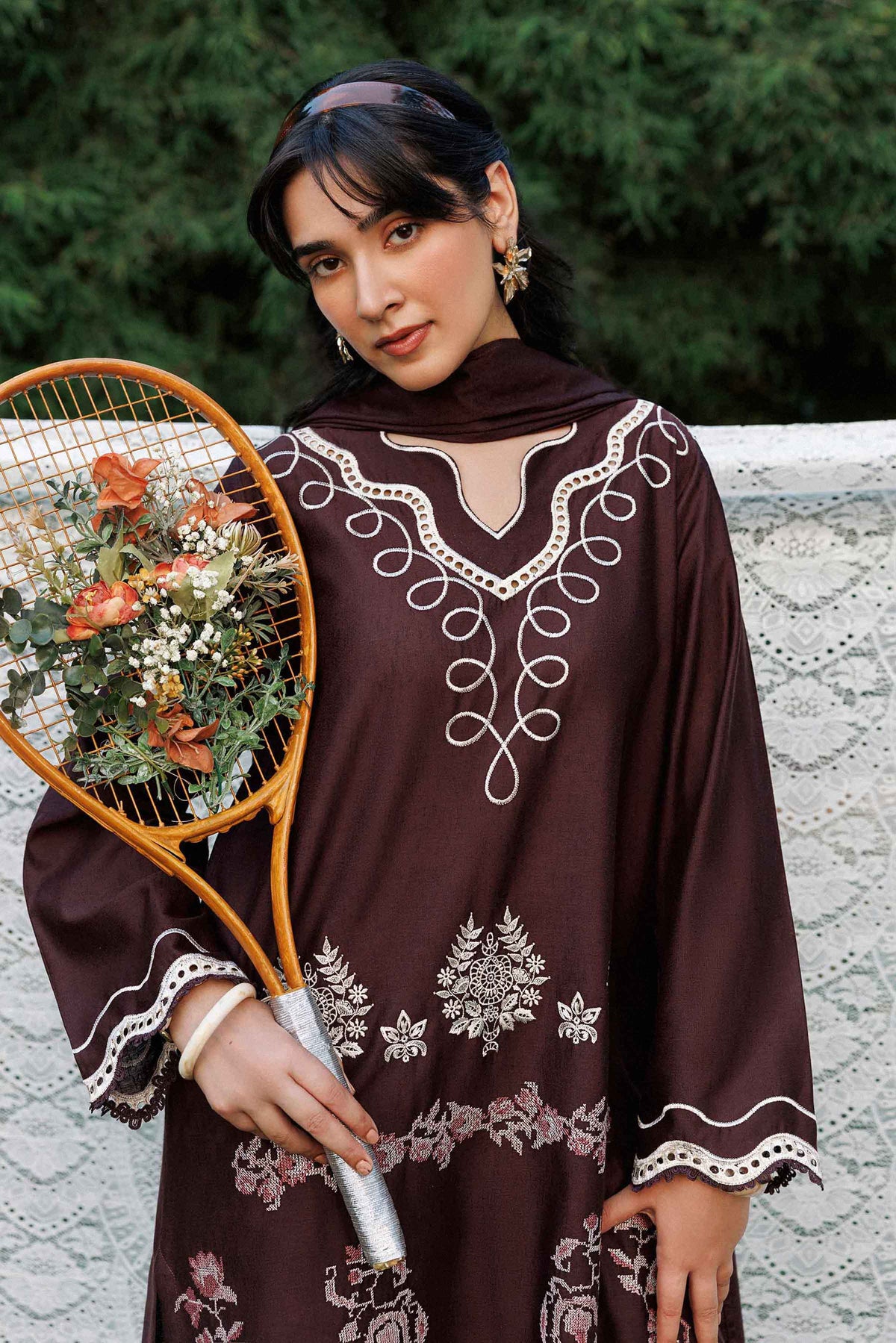 3 Piece - Embroidered Suit - ST3PE-PRET26WV1-22