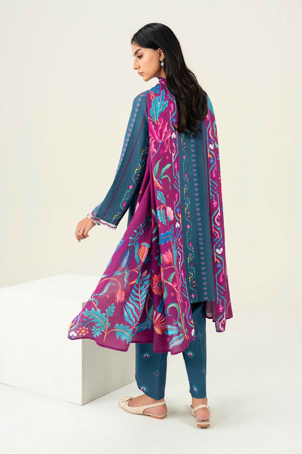 3 Piece - Printed Embroidered Suit - ST3PE-PRET26WV1-27