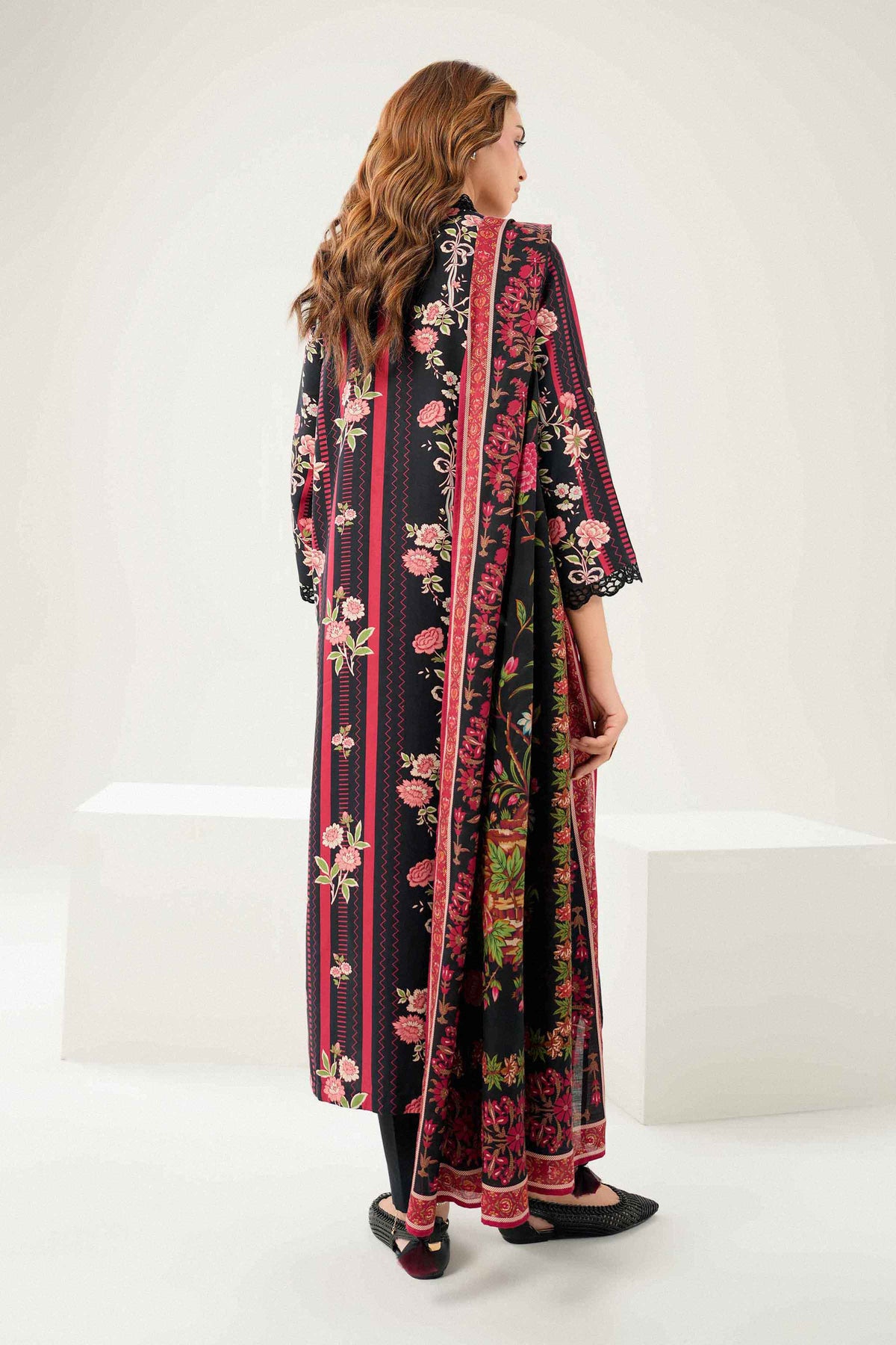 3 PIECE - PRINTED EMBROIDERED SUIT - ST3PE-PRET26WV1-28