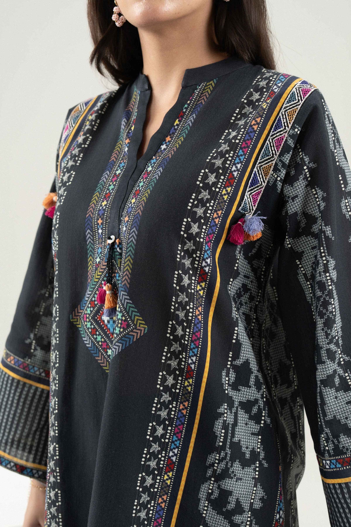 3 Piece - Printed Embroidered Suit - ST3PE-PRET26WV1-3