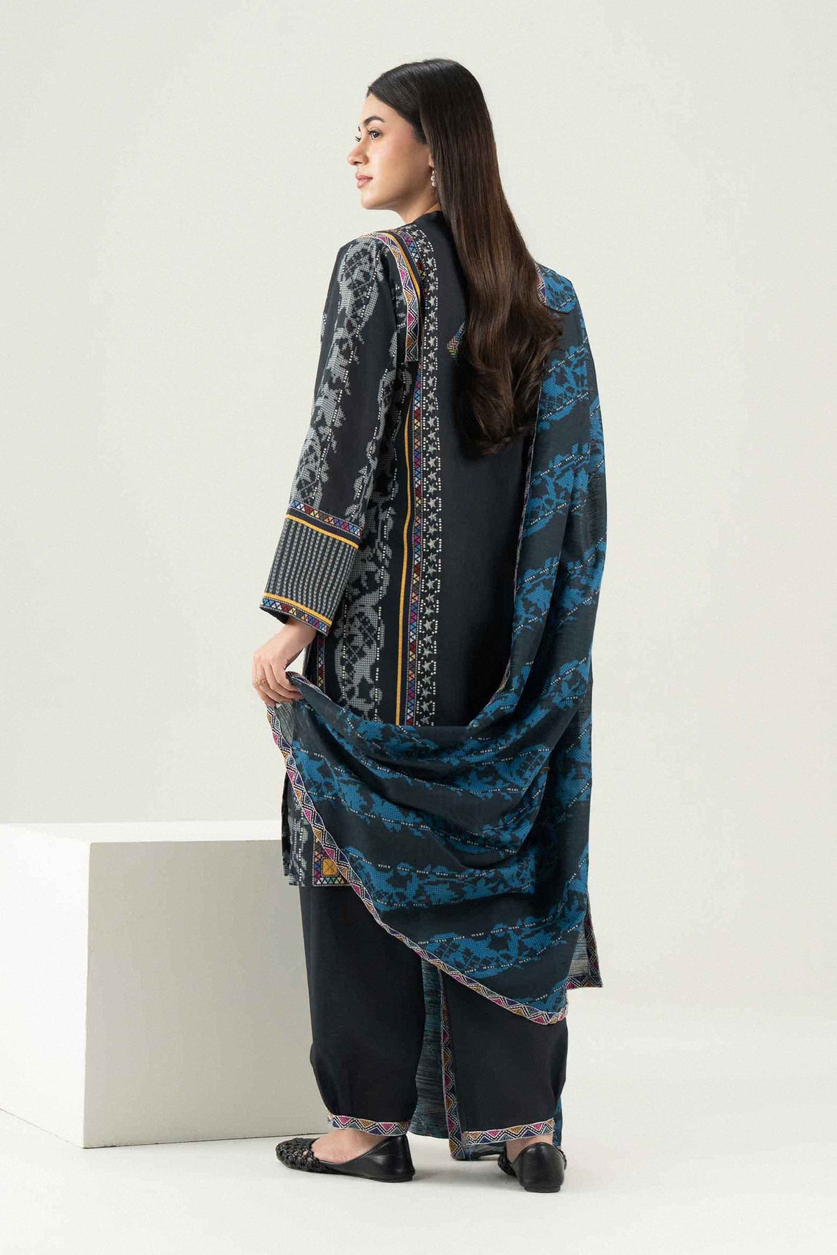 3 Piece - Printed Embroidered Suit - ST3PE-PRET26WV1-3