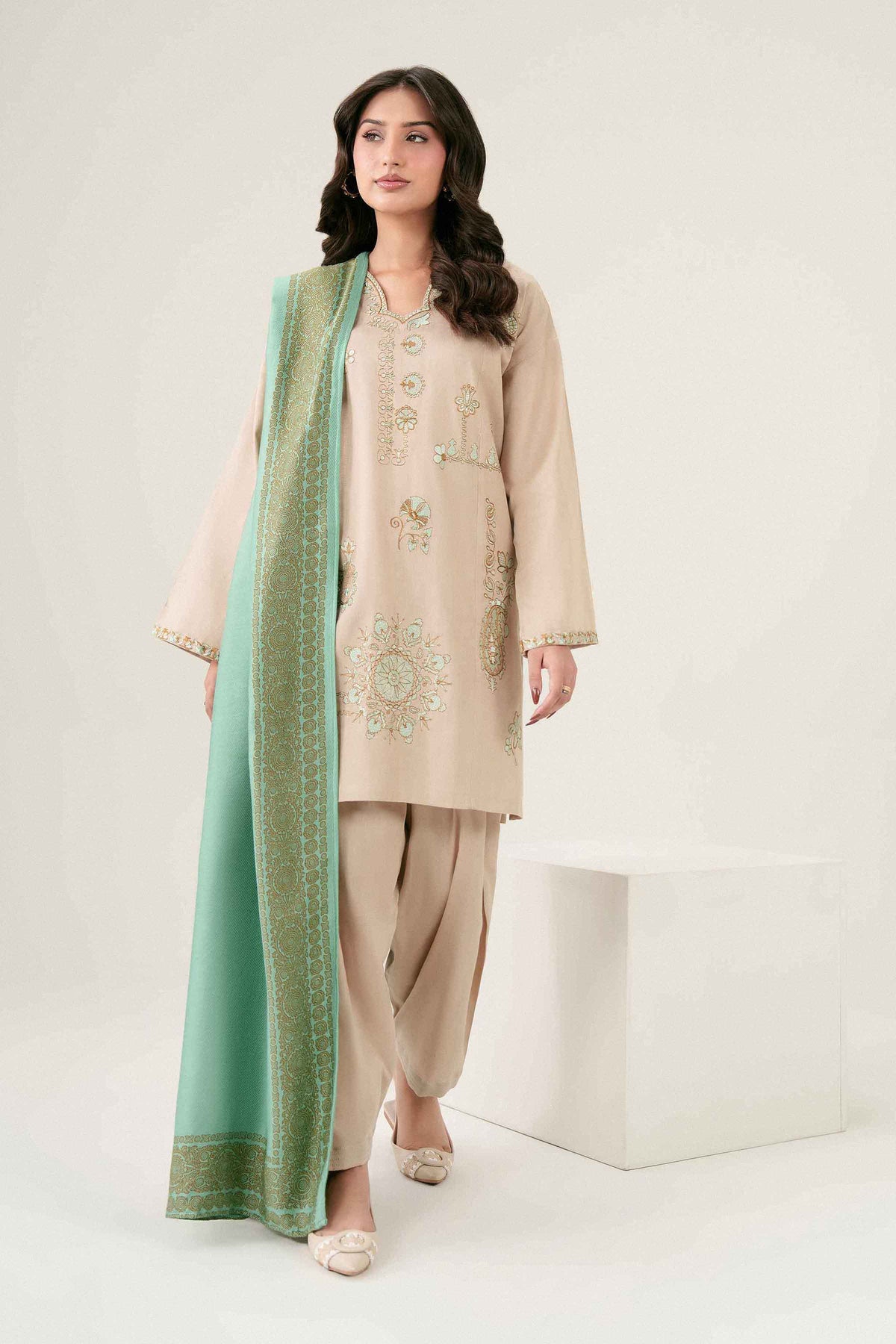 3 PIECE - EMBROIDERED SUIT - ST3PE-PRET26WV2-13