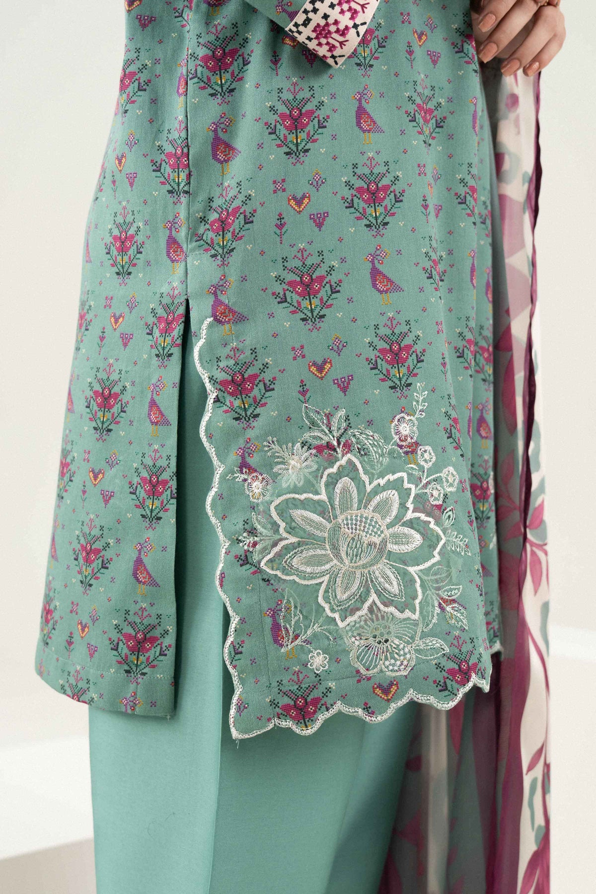 3 PIECE - PRINTED EMBROIDERED SUIT - ST3PE-PRET26WV2-25