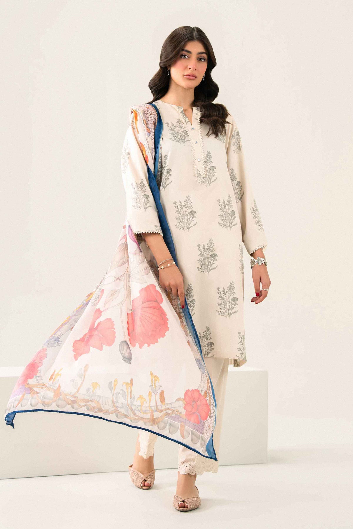 3 PIECE - PRINTED EMBROIDERED SUIT - ST3PE-PRET26WV2-27