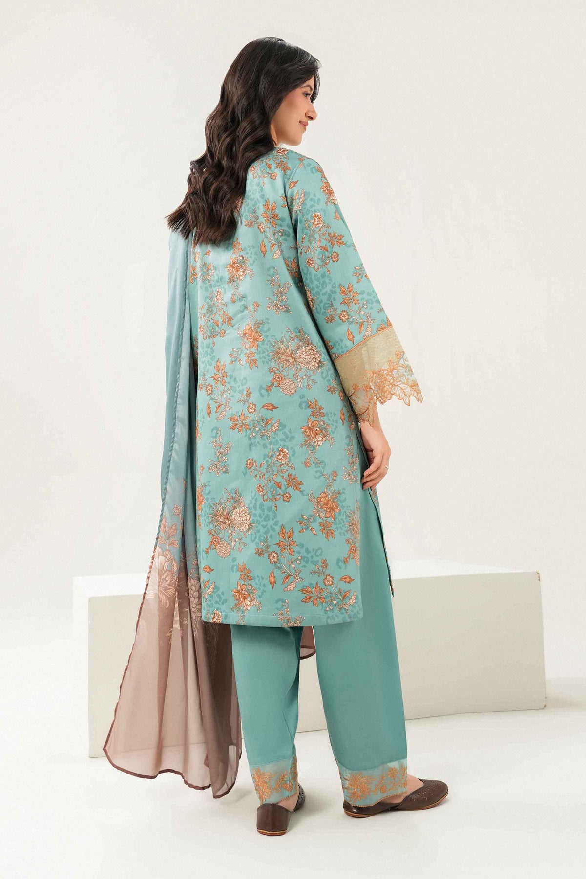 3 Piece - Printed Embroidered Suit - ST3PE-PRET26WV2-28