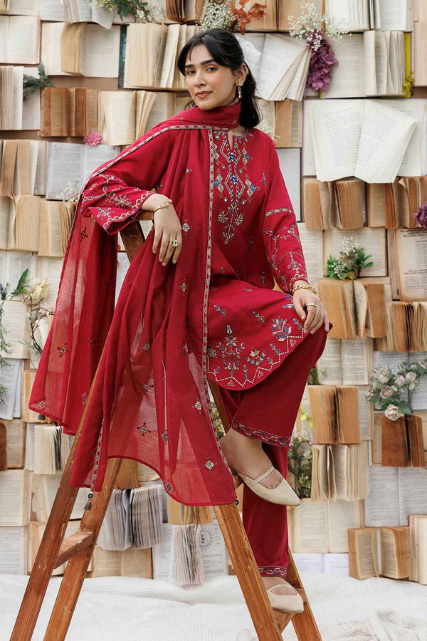 3 Piece - Embroidered Suit - ST3PE-PRET26WV2-30