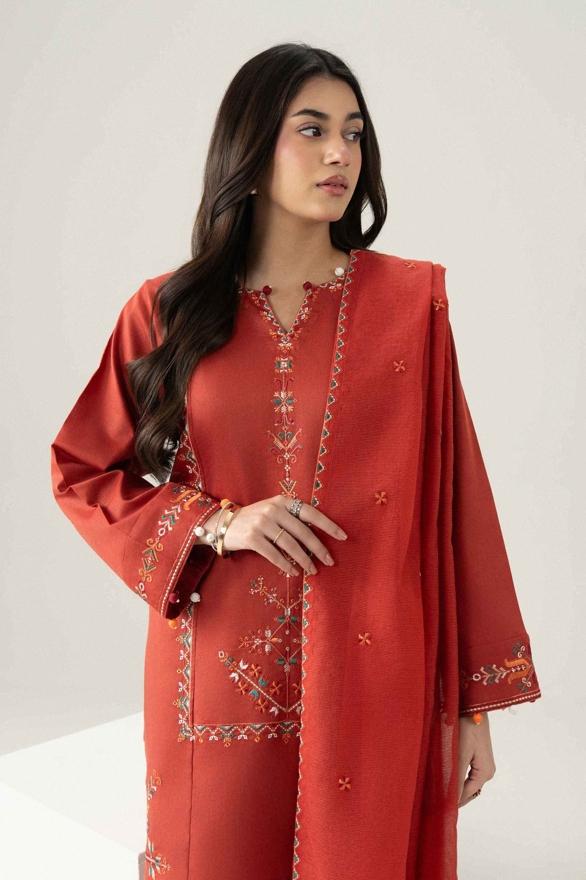 3 PIECE - EMBROIDERED SUIT - ST3PE-PRET26WV2-33