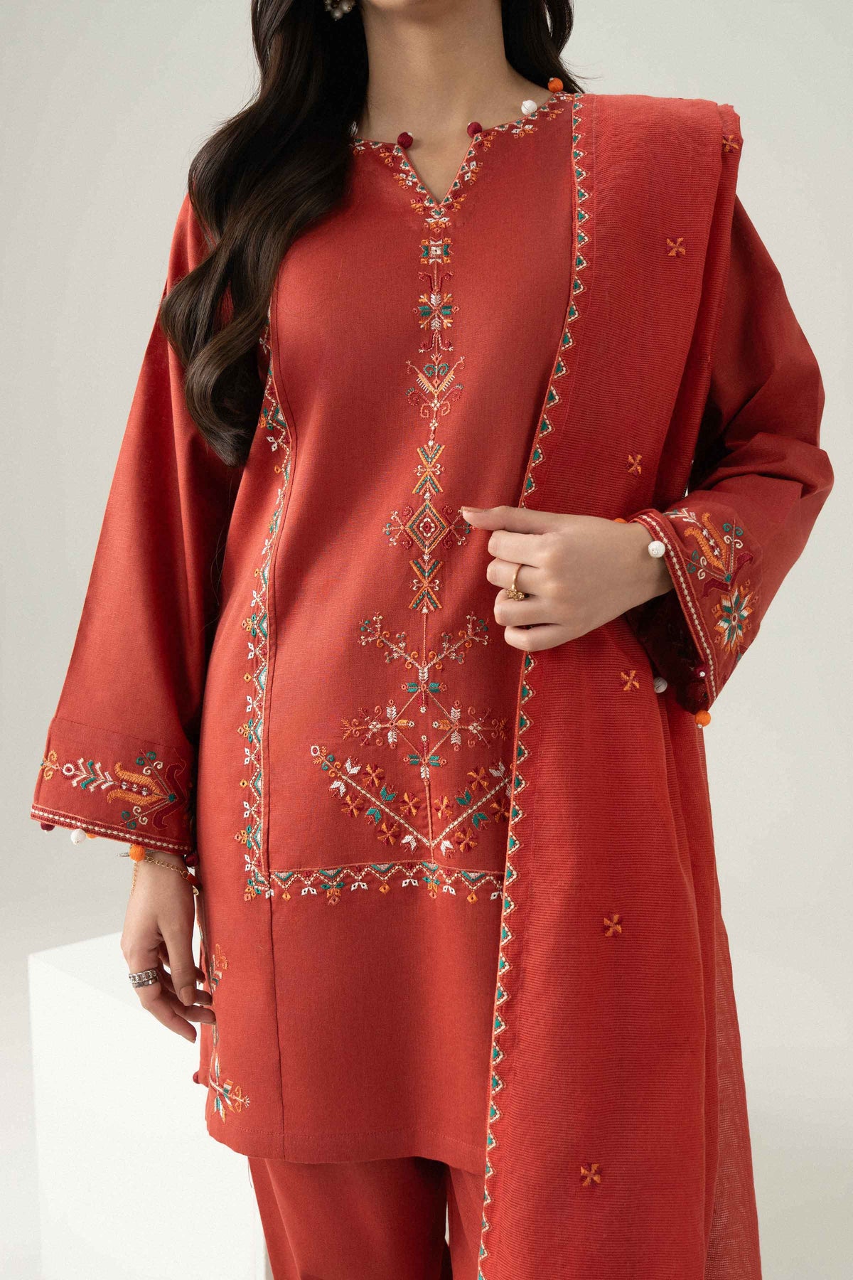3 PIECE - EMBROIDERED SUIT - ST3PE-PRET26WV2-33