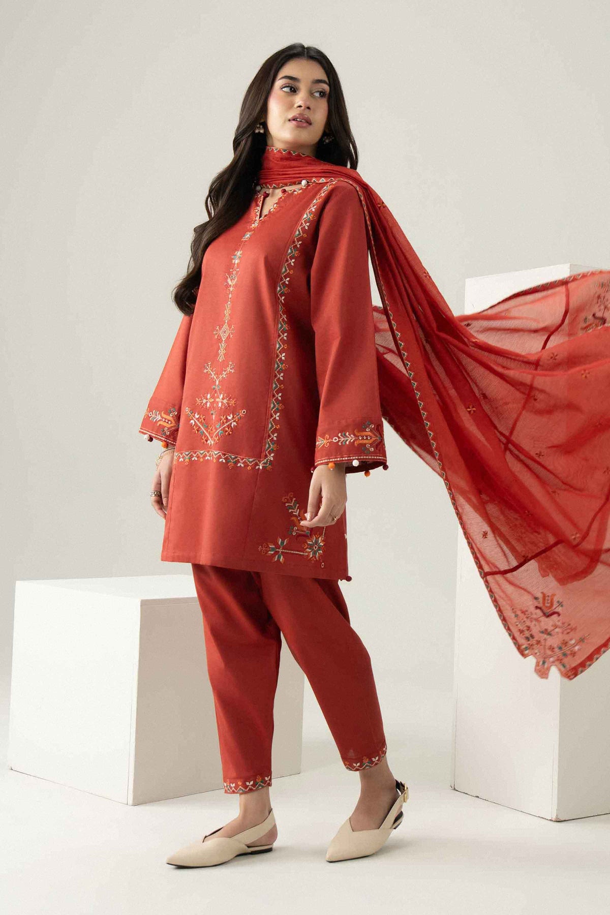 3 PIECE - EMBROIDERED SUIT - ST3PE-PRET26WV2-33
