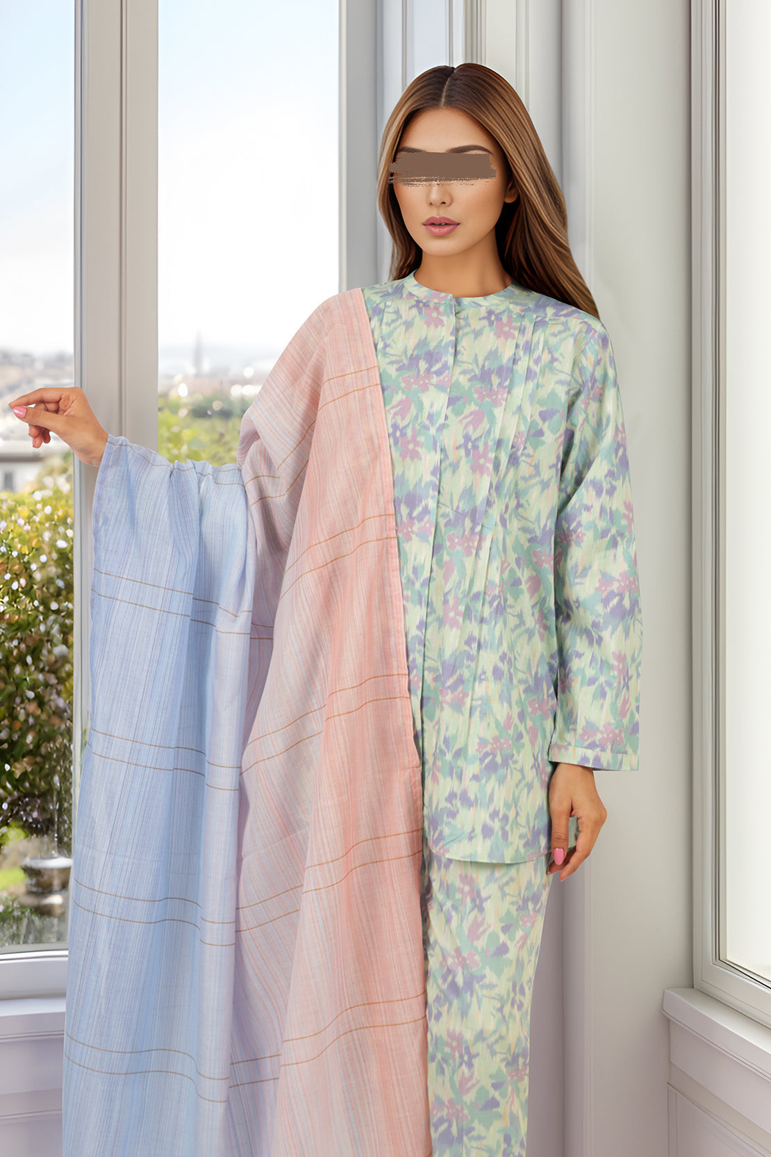 Zari Strip Dupatta63918