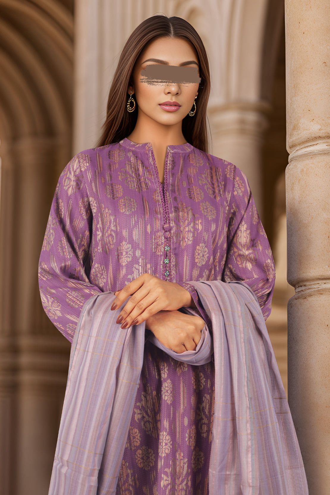 Zari Strip Dupatta63627