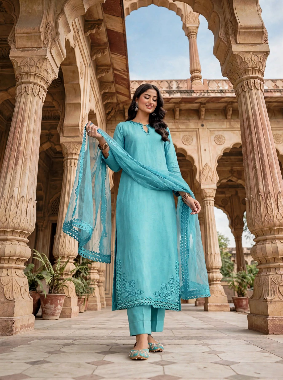 Aqua Elegance-3 pcs women suit
