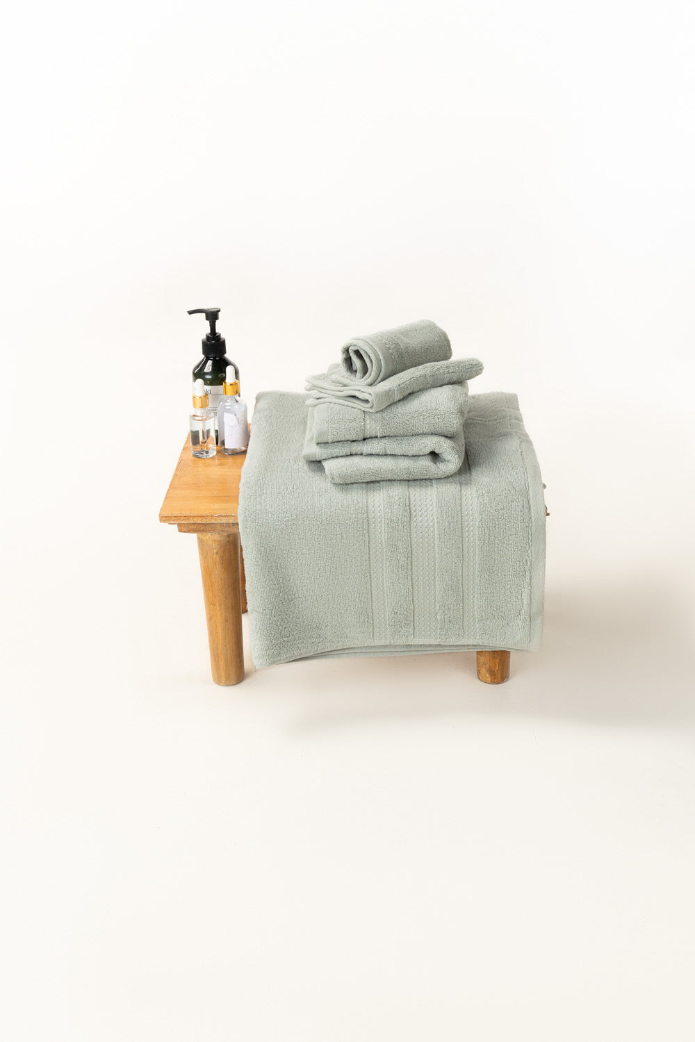 Sage Green 6Pc Zero Twist Towel Set