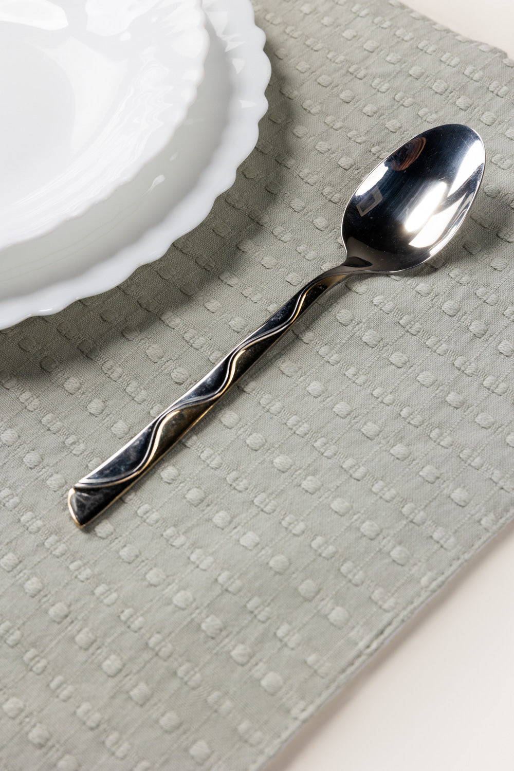 Sage Green Dyed Placemat Pair