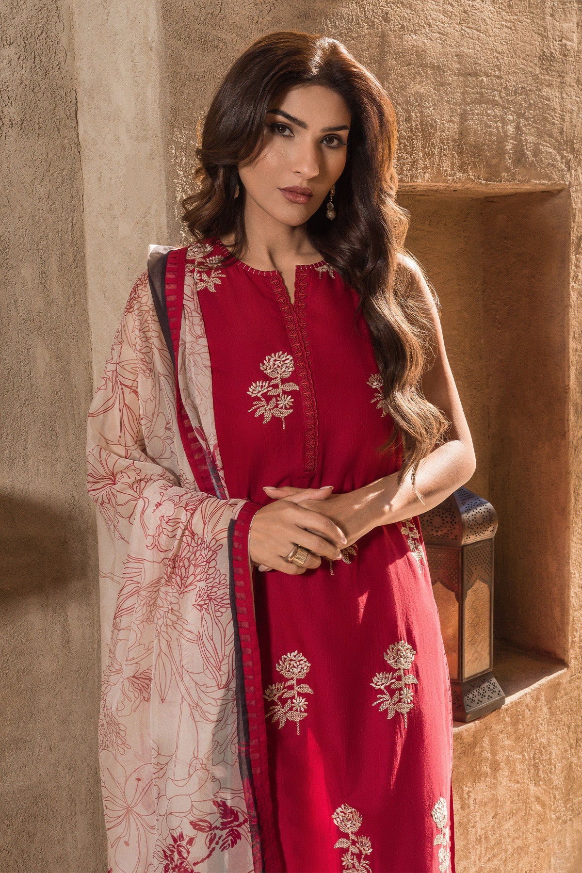 Slub Lawn 3 Piece (Embroidered)