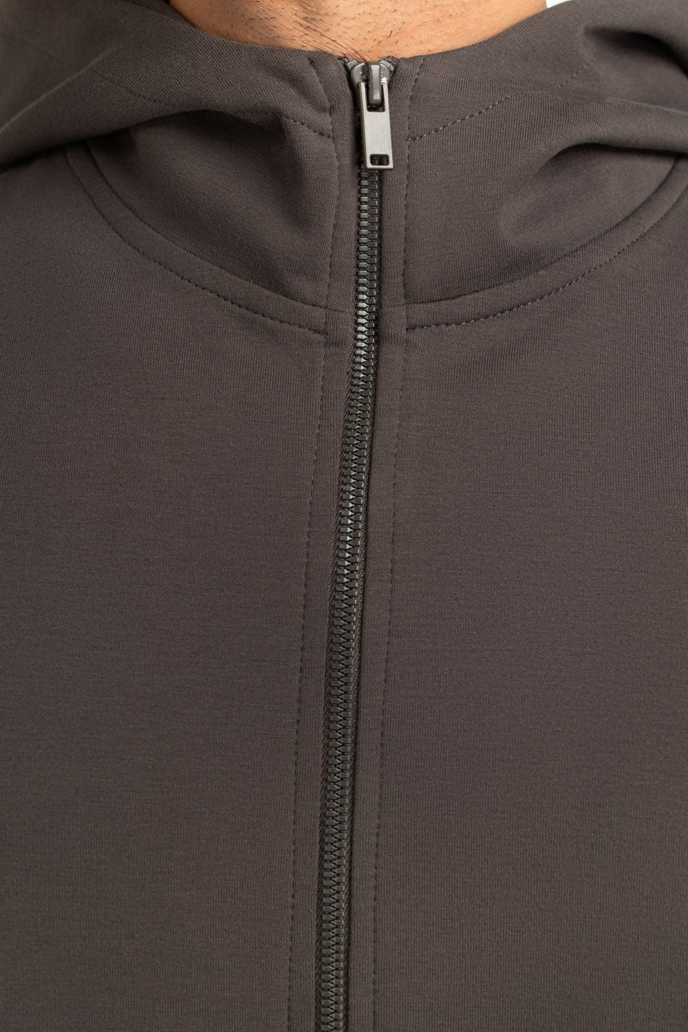 Regular Fit Hooded Zipper