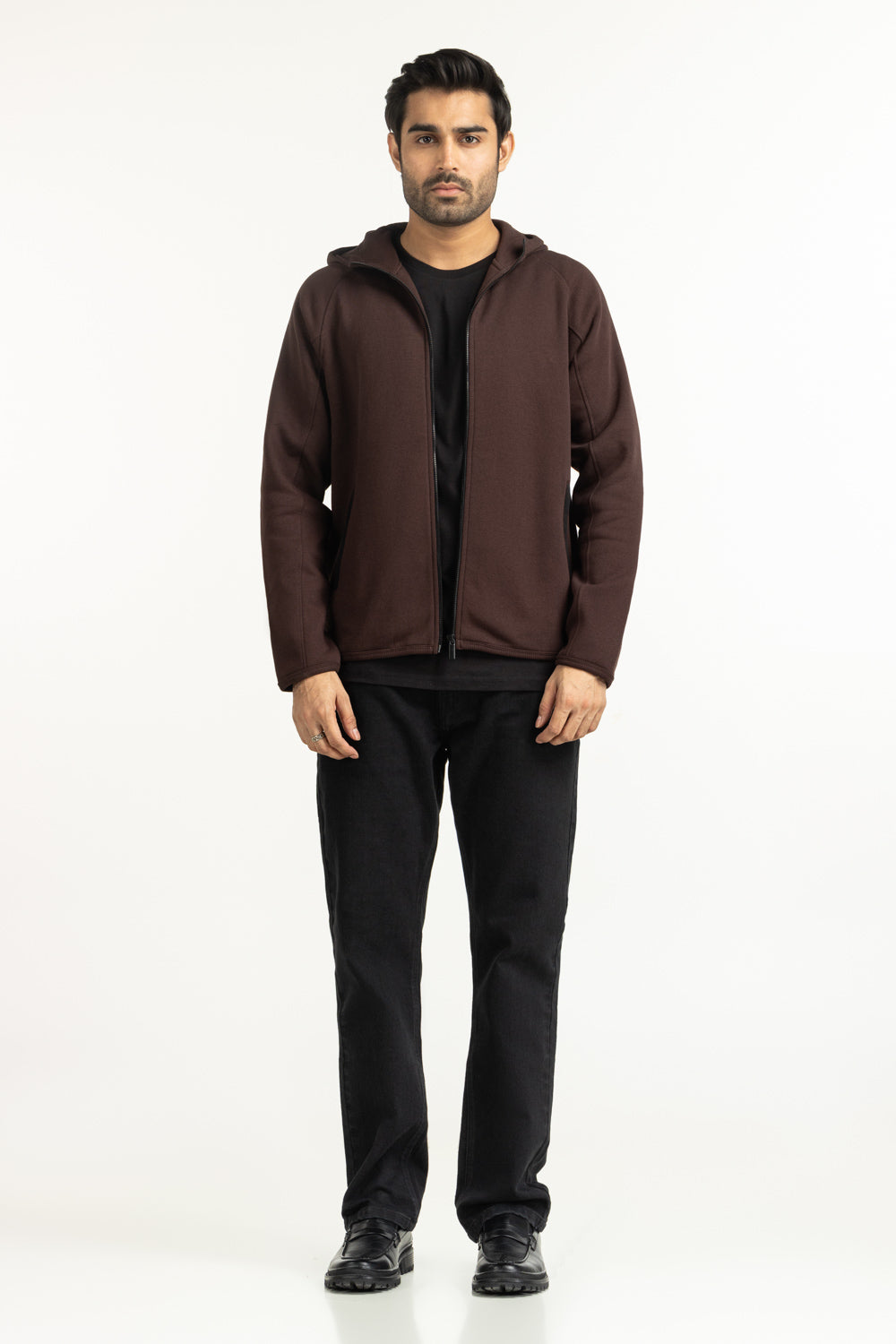 Regular Fit Hooded Zipper