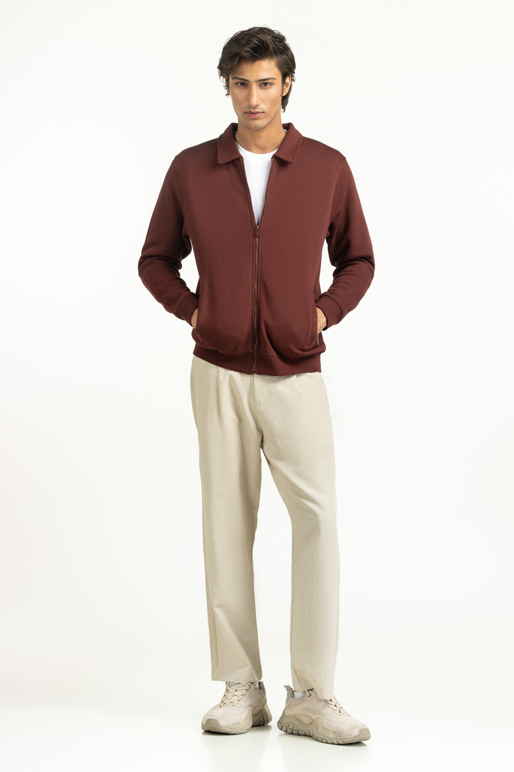 Regular Fit Knitted Jacket