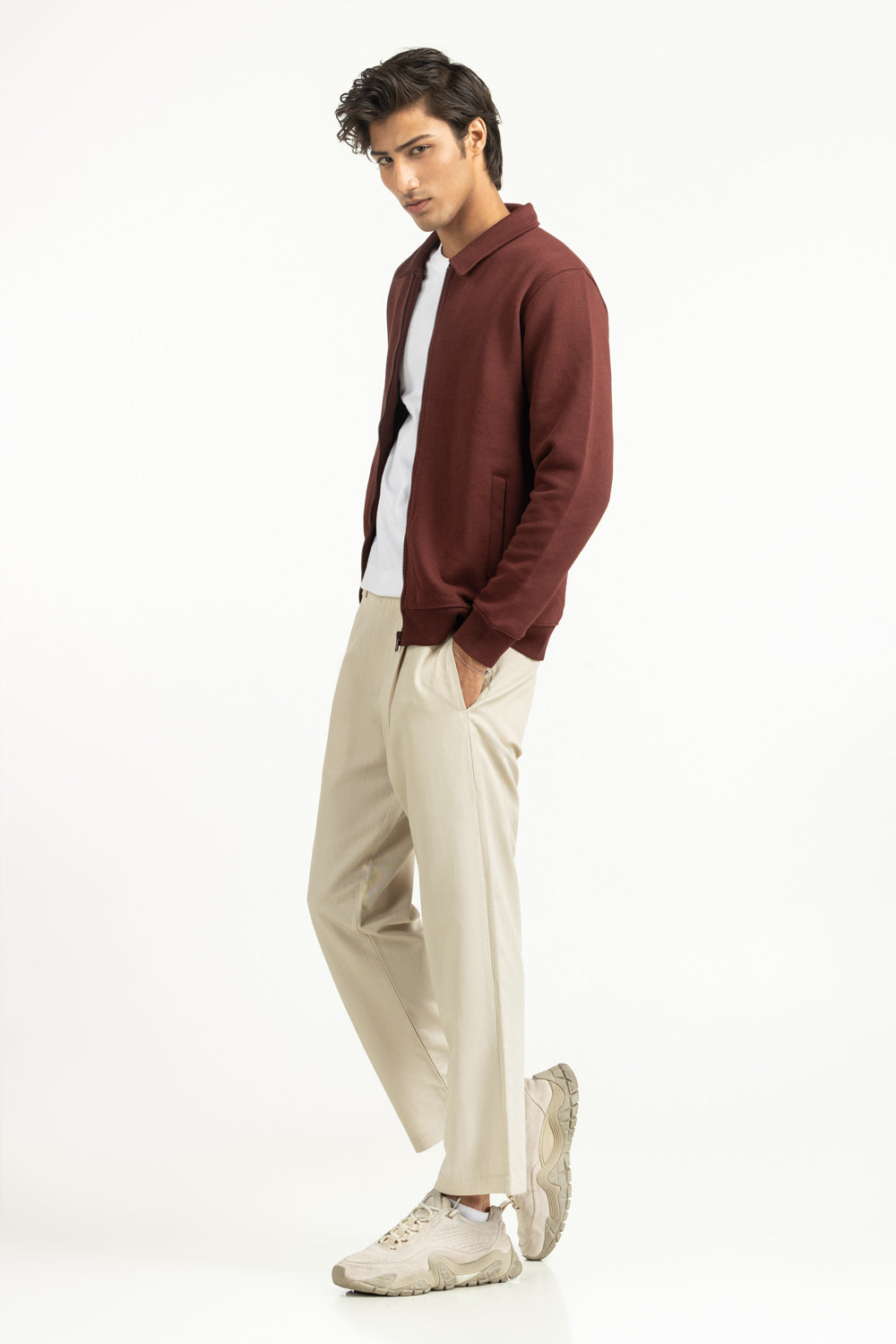 Regular Fit Knitted Jacket