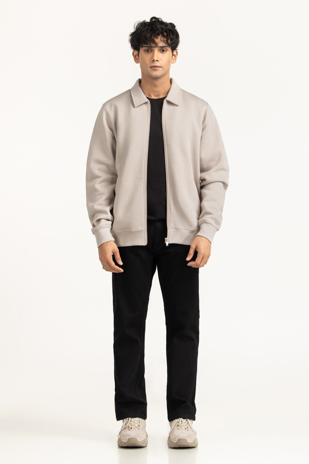 Regular Fit Knitted Jacket