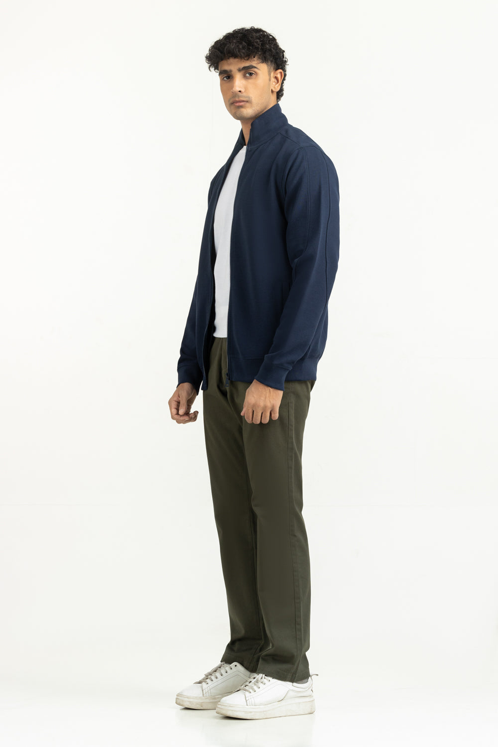 Regular Fit Knitted Zipper