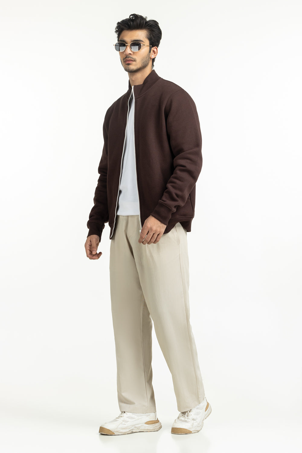 Regular Fit Knitted Zipper
