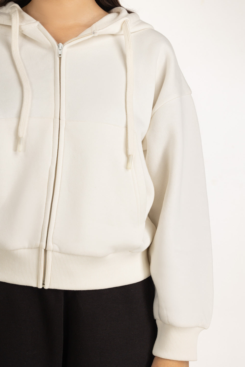 Regular Fit Hooded Zipper