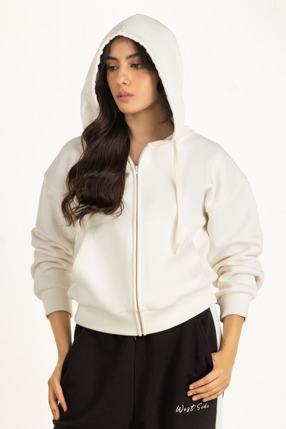 Regular Fit Hooded Zipper