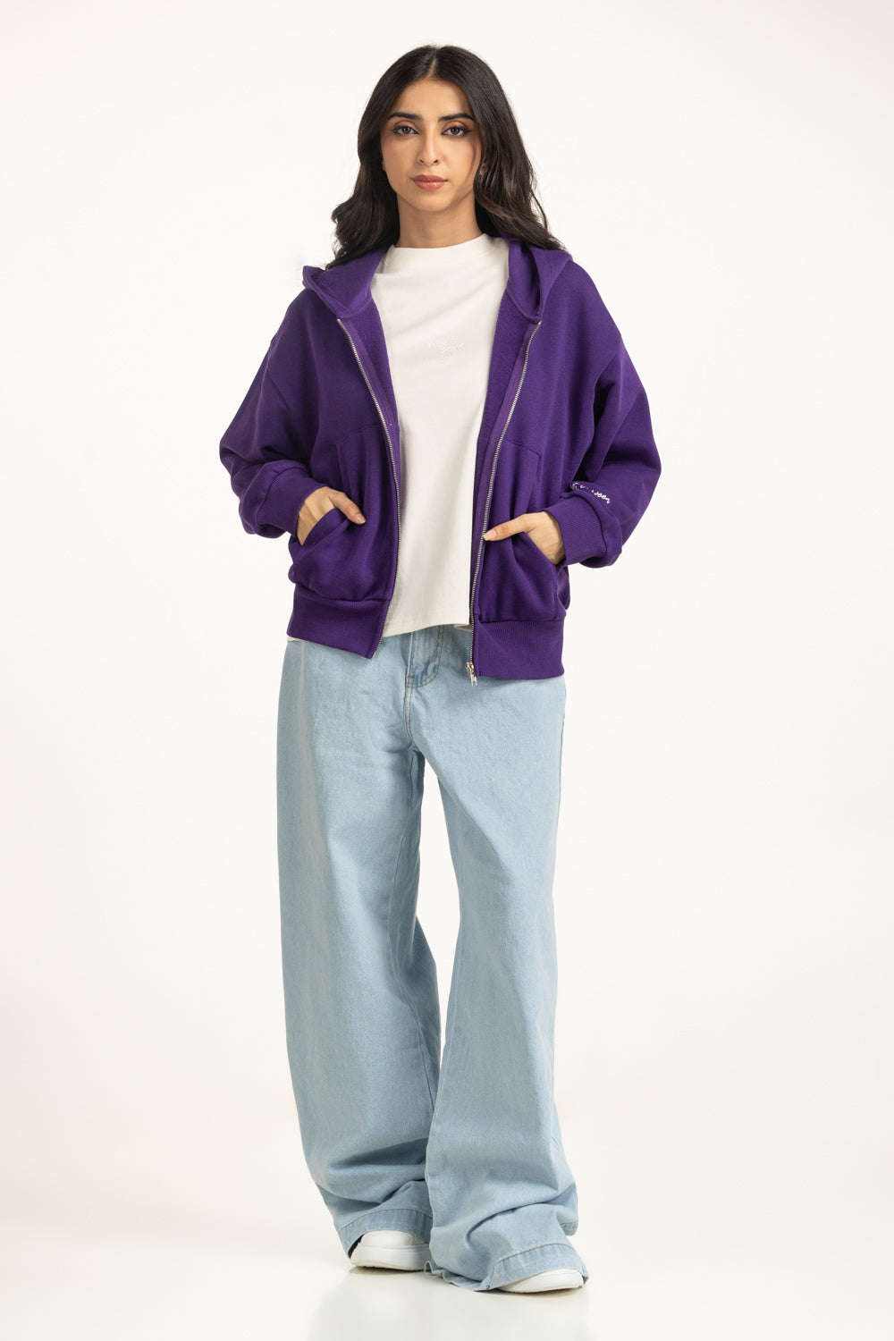 Regular Fit Hooded Zipper