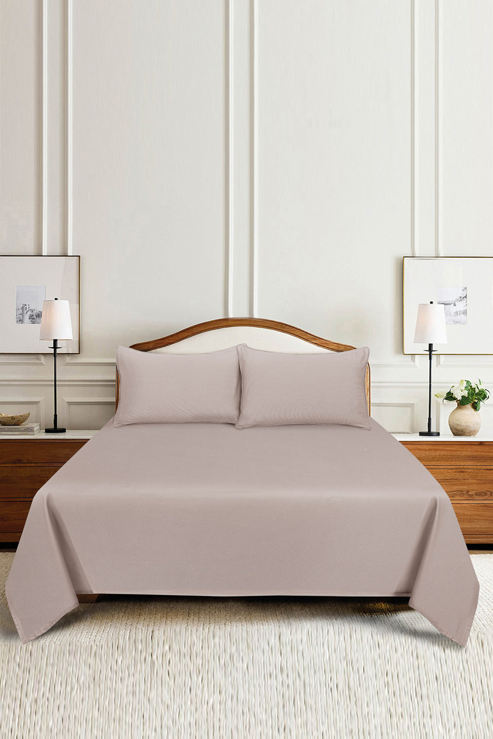 Sand Cube Dobby Bed Sheet Set