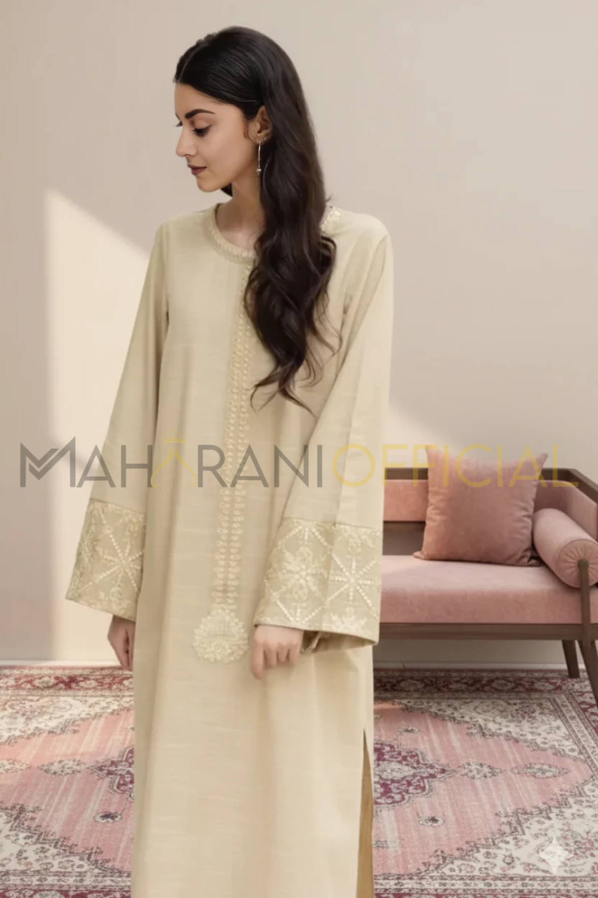Sandstone 2-piece Ready to Wear Khaddar Suit
