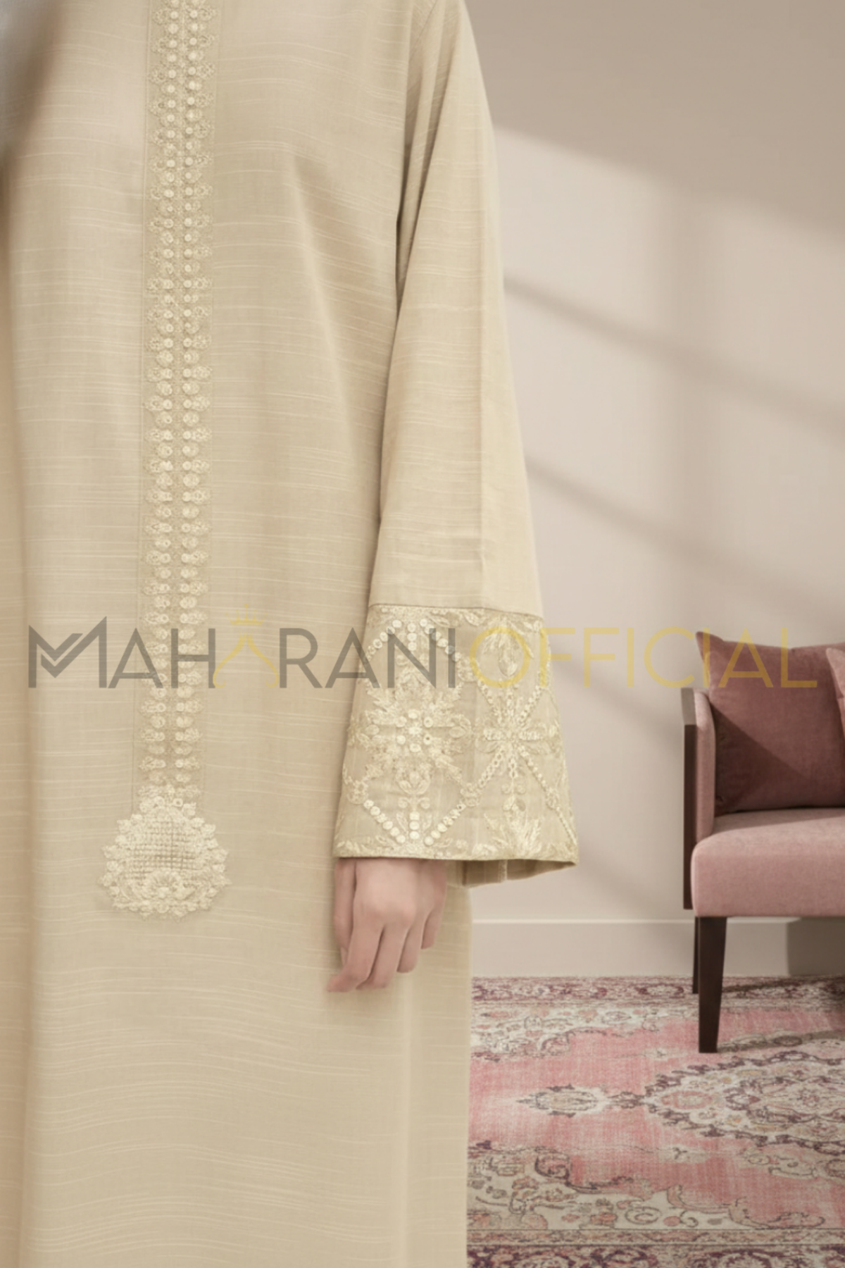 Sandstone 2-piece Ready to Wear Khaddar Suit