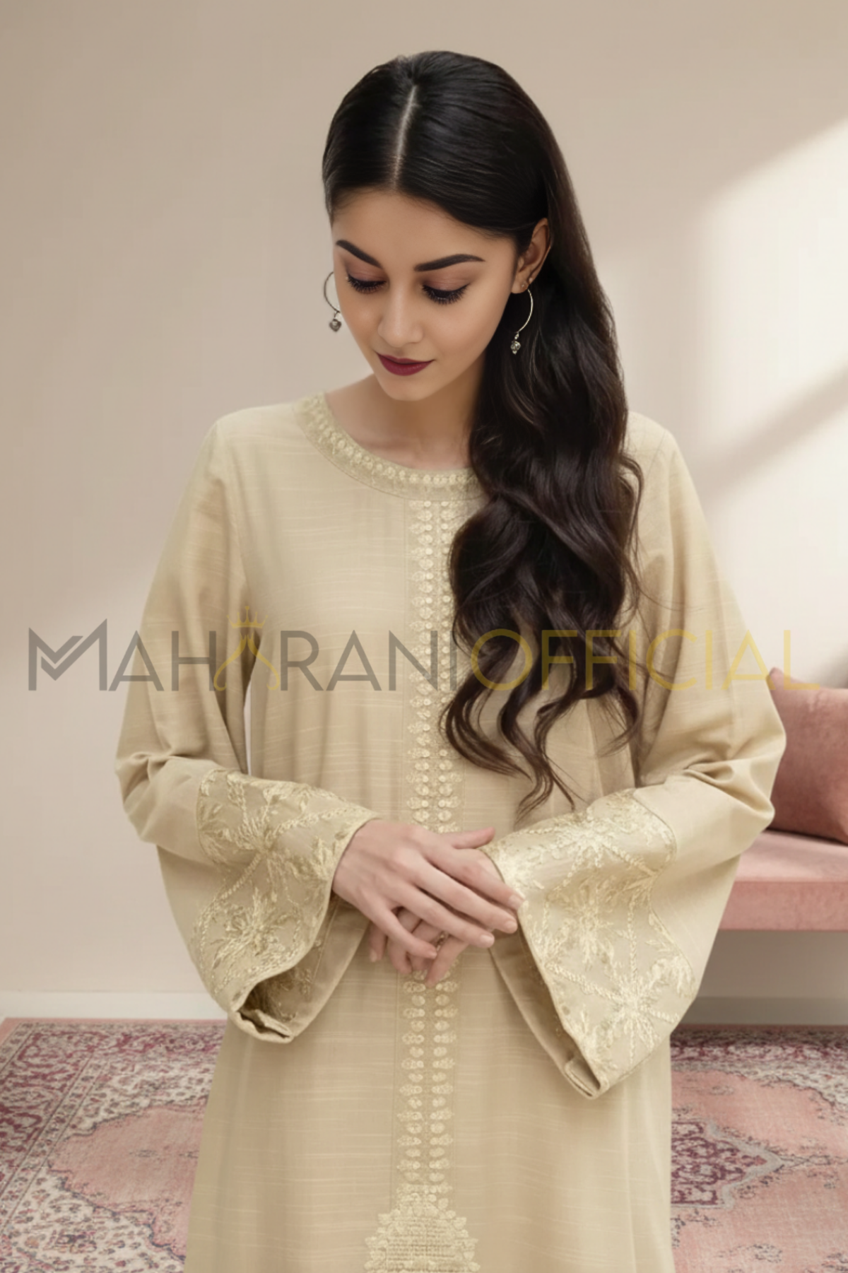 Sandstone 2-piece Ready to Wear Khaddar Suit