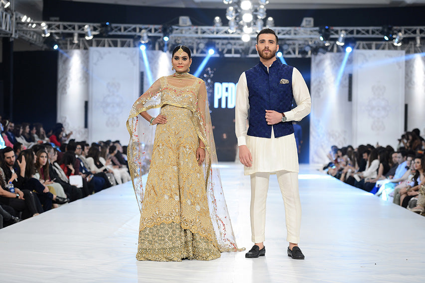 Blue Raw Silk Waist Coat With Kurta And Trousers