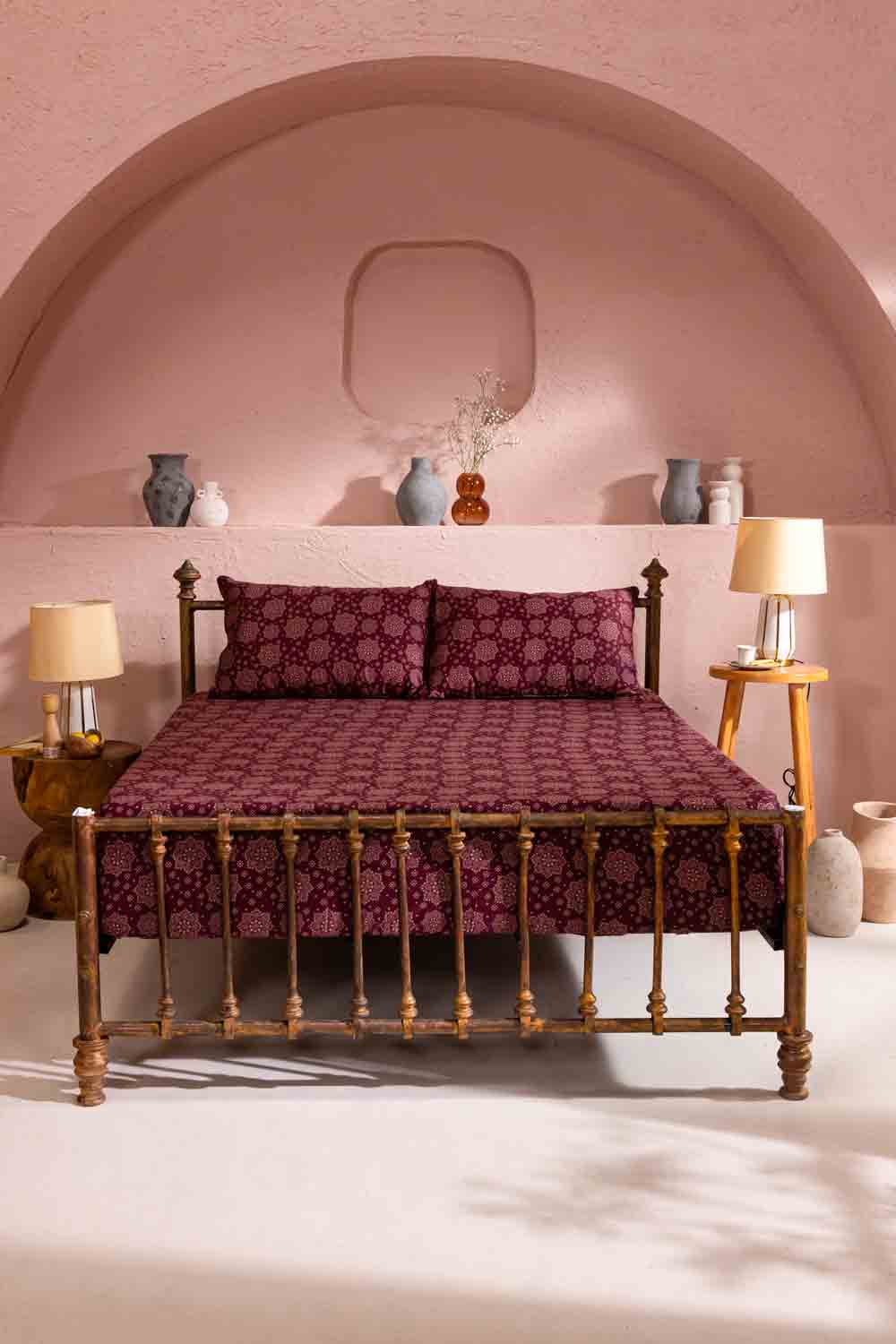 Schiffli T-200 Bed Sheet Set