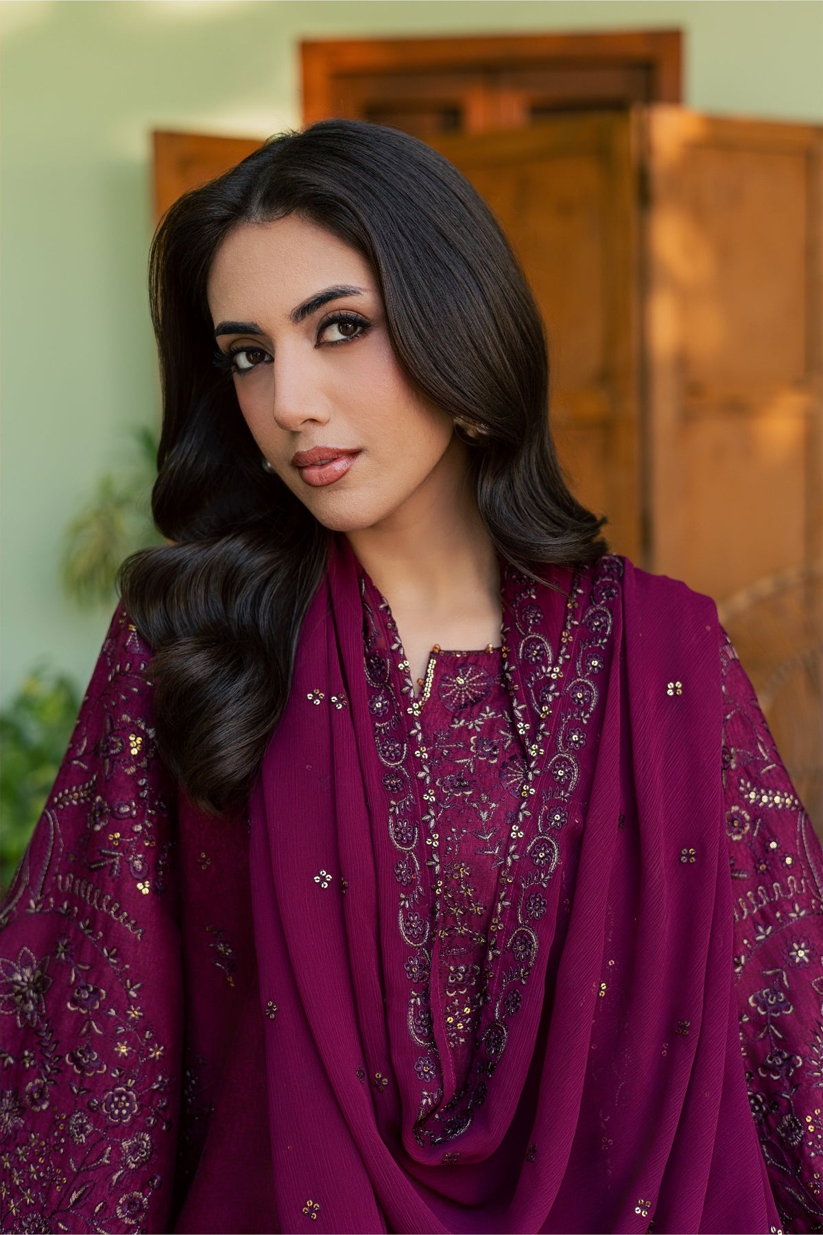 Scotland 3Pc - Embroidered Karandi Pret