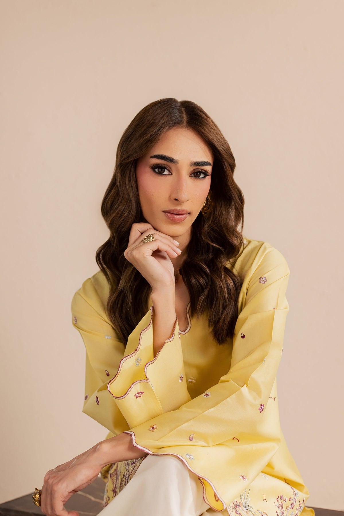 Second Spring 2Pc - Embroidered Lawn Dress