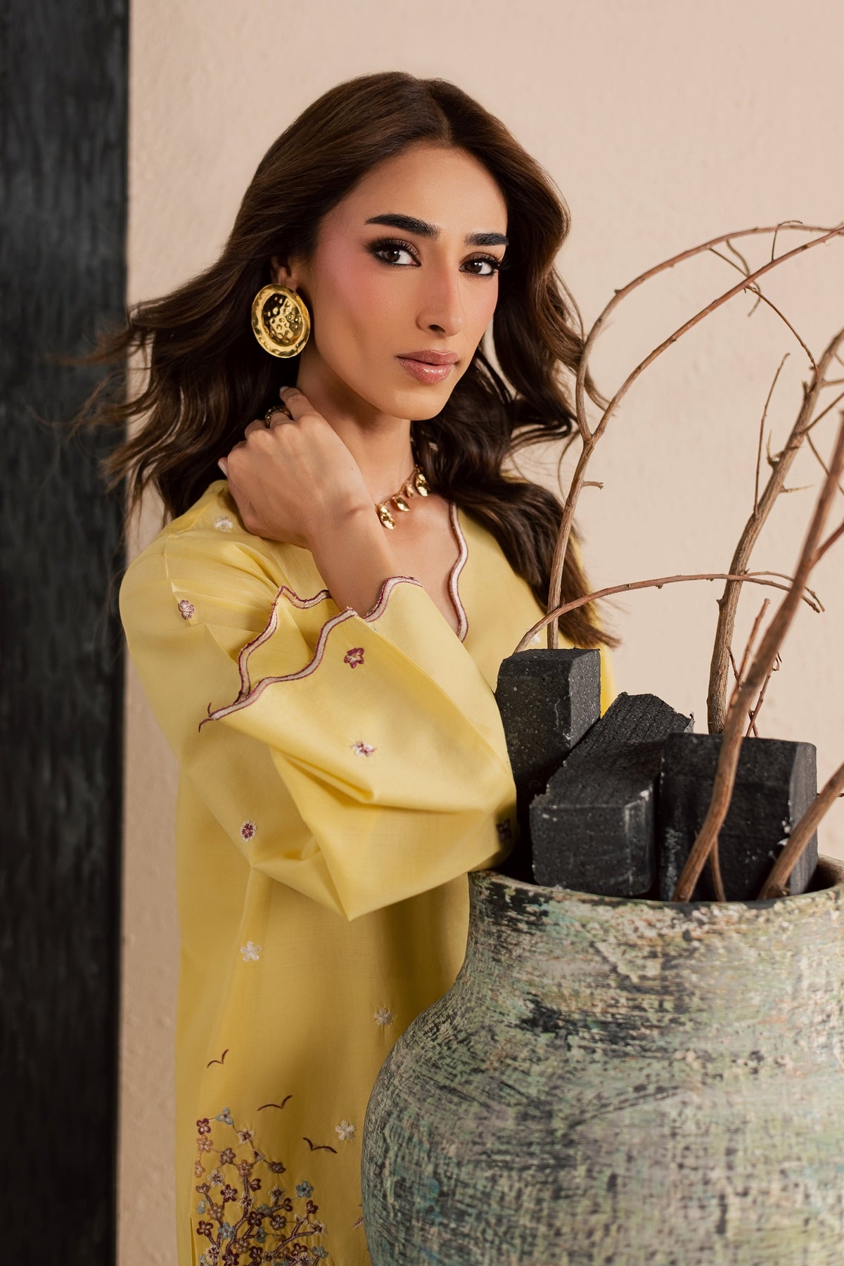 Second Spring 2Pc - Embroidered Lawn Dress