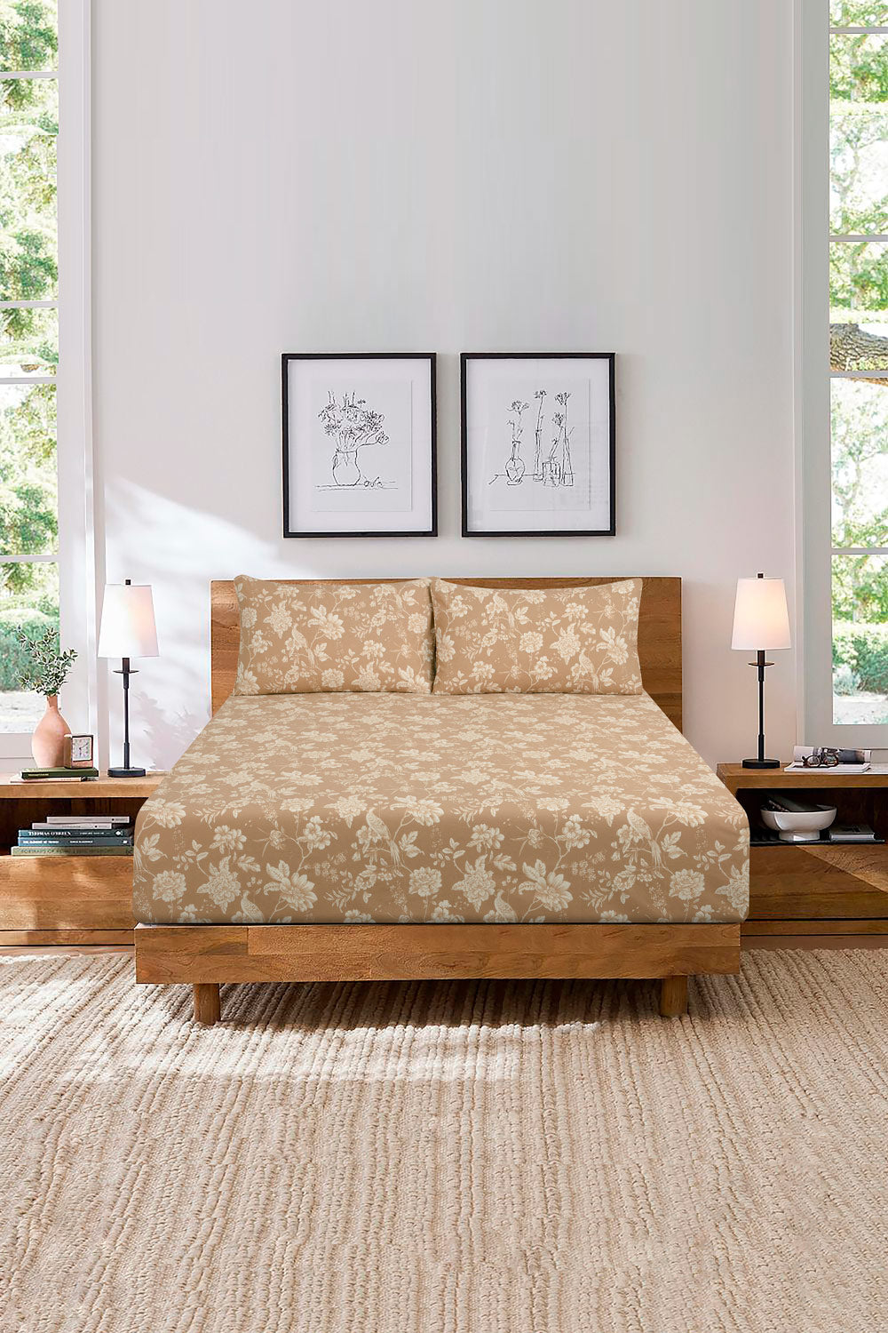 Serene Sky Fitted Sheet Set