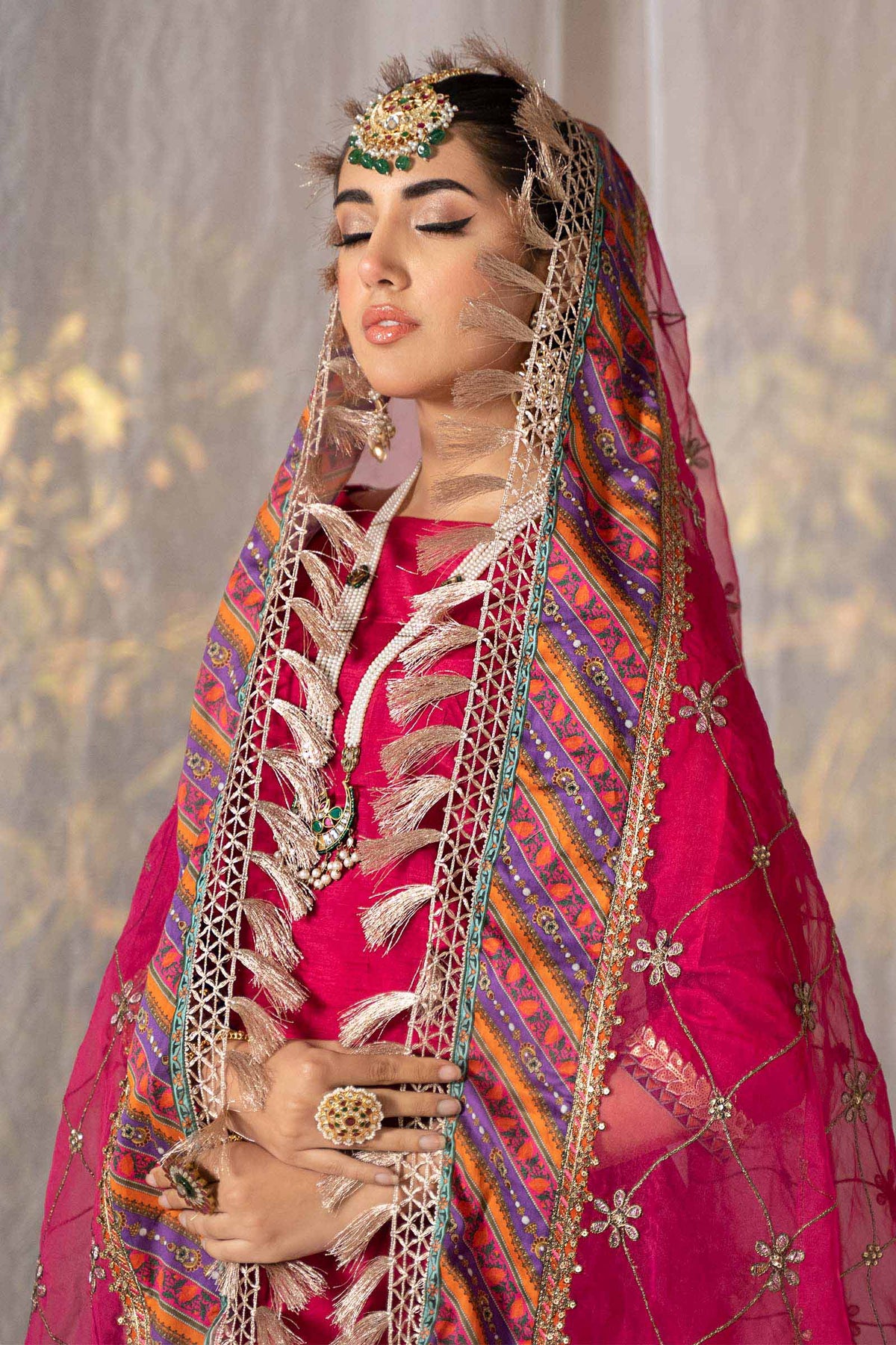 3 Piece Dyed Raw Silk Suit