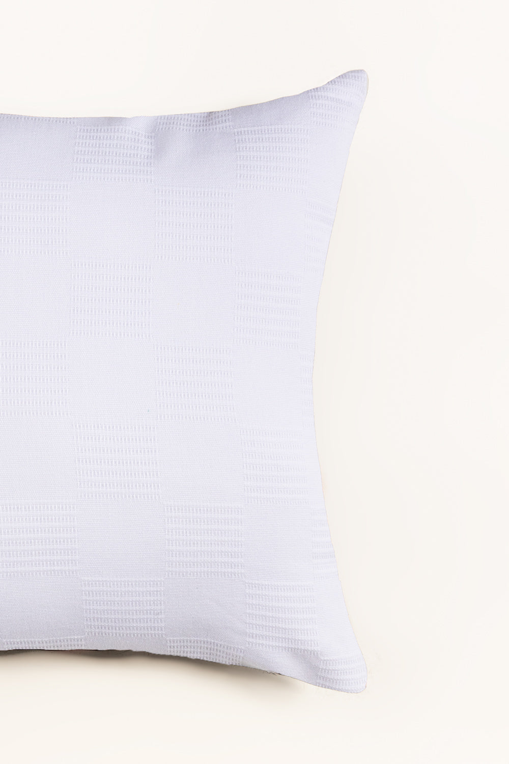 Shine White Thermal Square Cushion