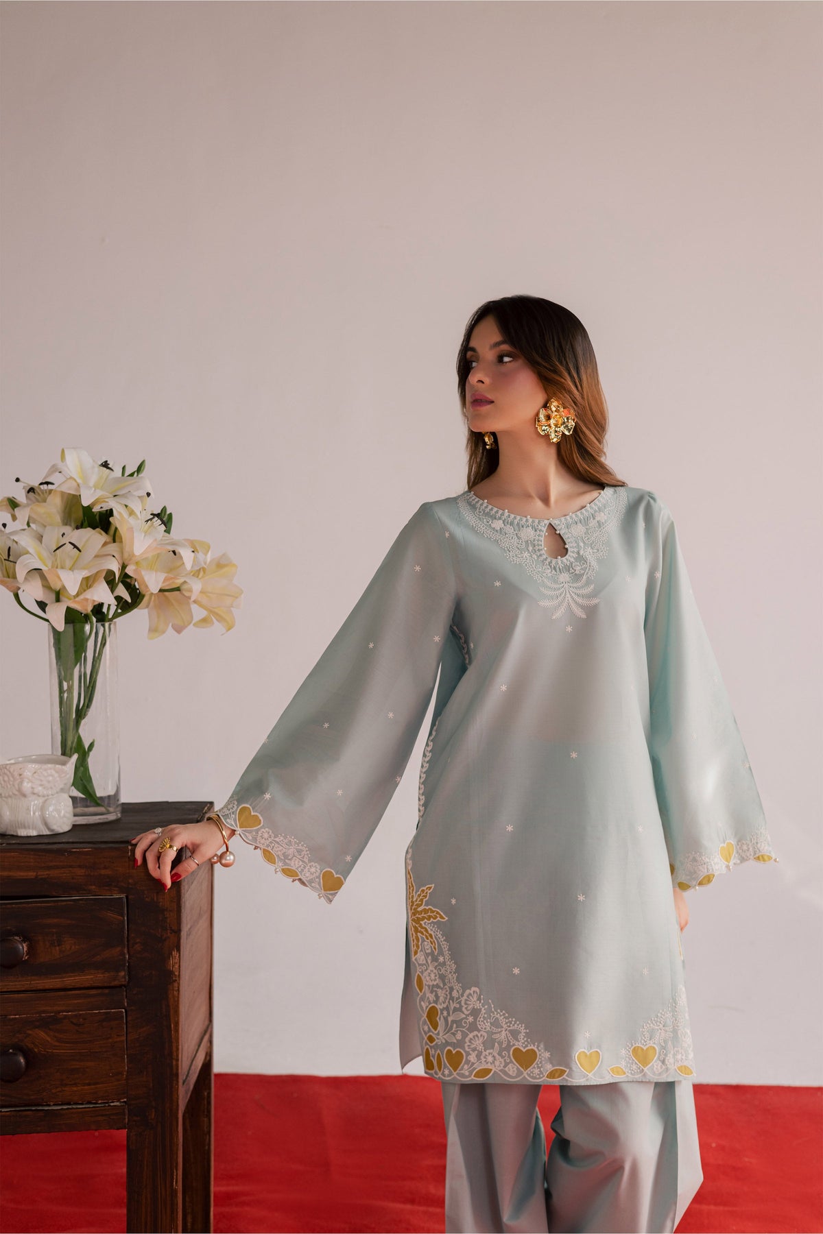 Shooting Star 2Pc - Embroidered Lawn Dress