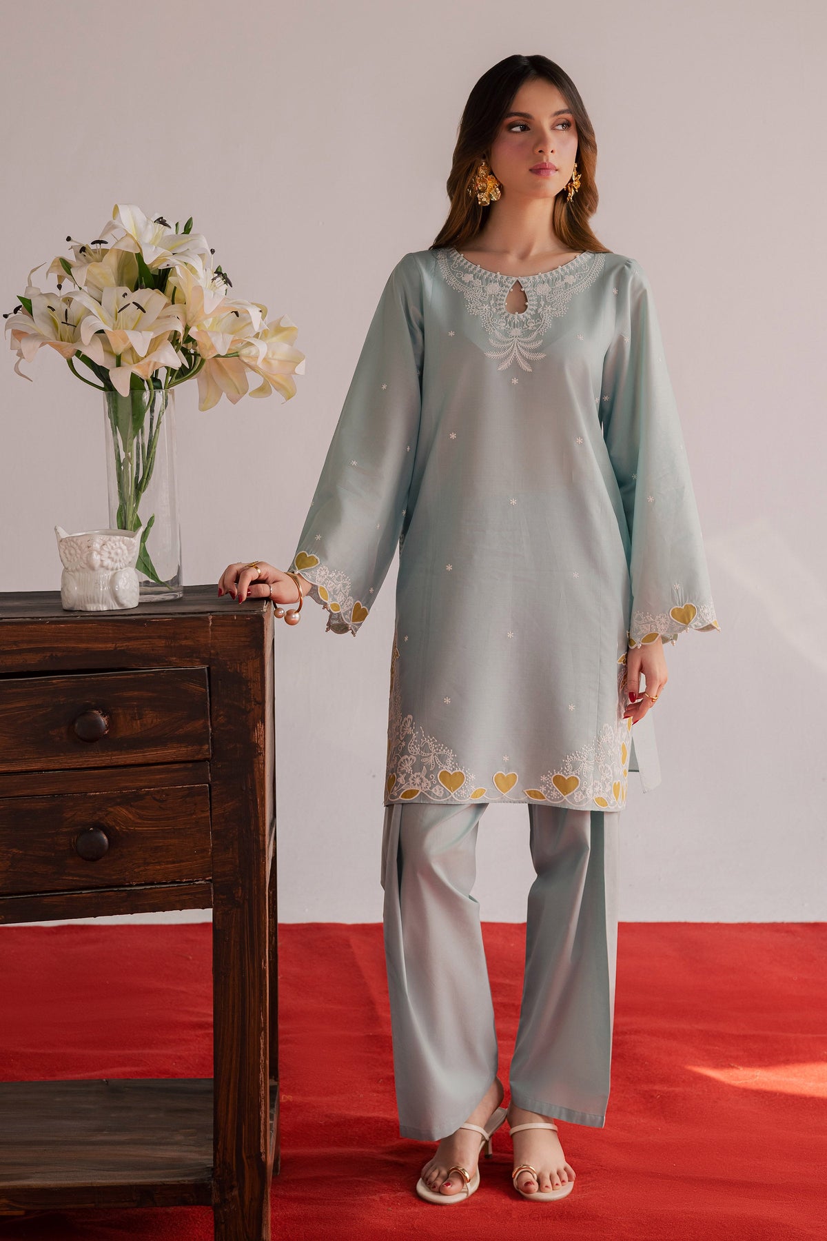 Shooting Star 2Pc - Embroidered Lawn Dress