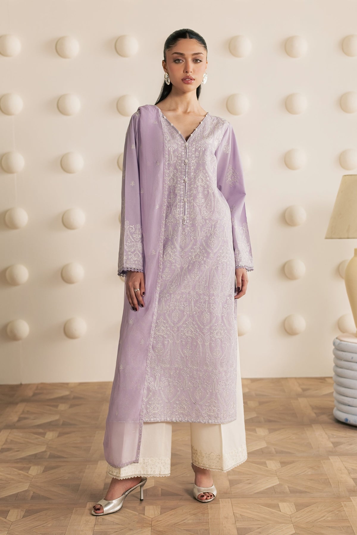 Silwat 3Pc - Embroidered Cambric Pret