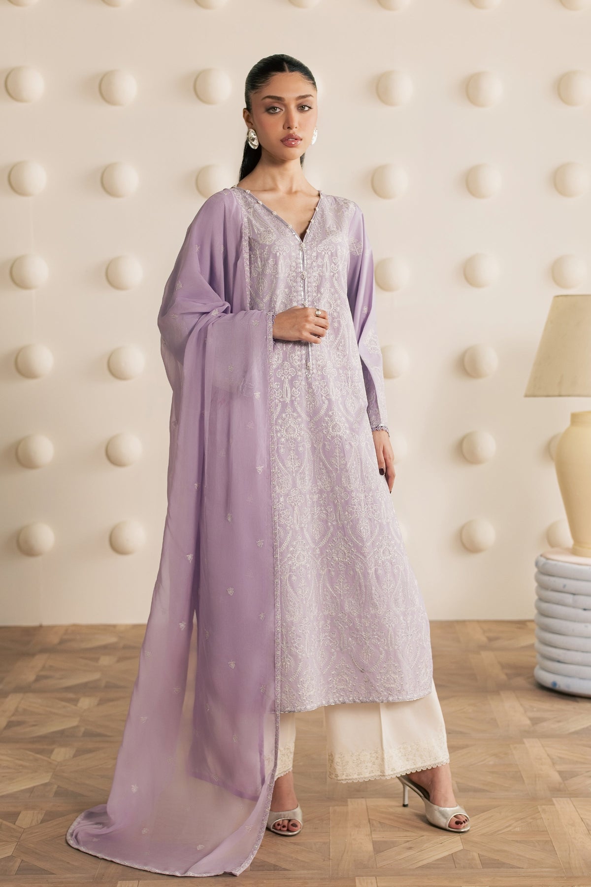 Silwat 3Pc - Embroidered Cambric Pret