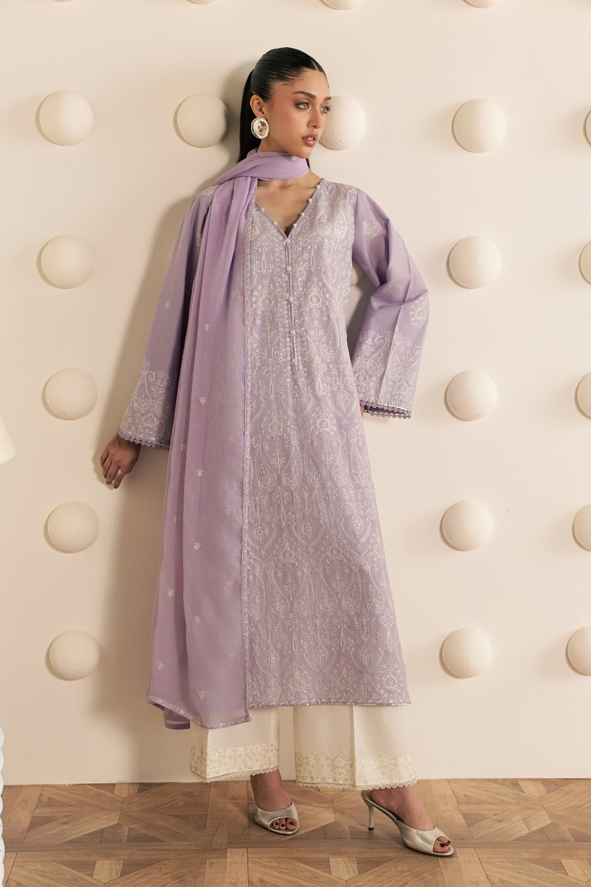 Silwat 3Pc - Embroidered Cambric Pret